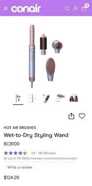 InfinitiPro by Conair Digitalaire Wet-to-Dry Styling Wand BC8100